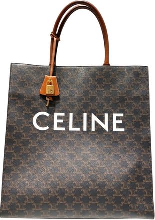 Celine Brown Pvc Tote Bag (Pre-Owned)