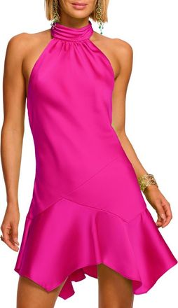 Ramy Brook Nari Minidress in Fiesta Pink at Nordstrom, Size 10