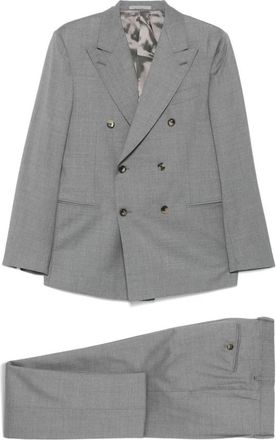 Caruso Abito - Heren - Business pakken - Grijs - 2XL - Wol - Kostuums