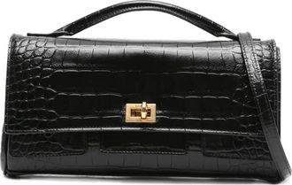 Balenciaga embossed croc crossbody bag - Nero
