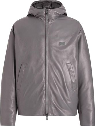 Dolce & Gabbana Bomberjack met logoplakkaat - Grijs