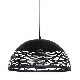 Netlighting Modern Hanging Pendant Black 1 Light E27