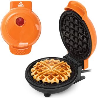 KASANOVA Mini piastra waffle 12 cm arancione