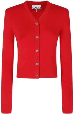 Ganni Donna, Maglie, Rosso, M, new
