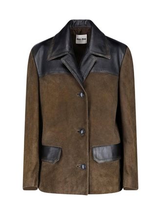 Miu Miu Giacca In Suede