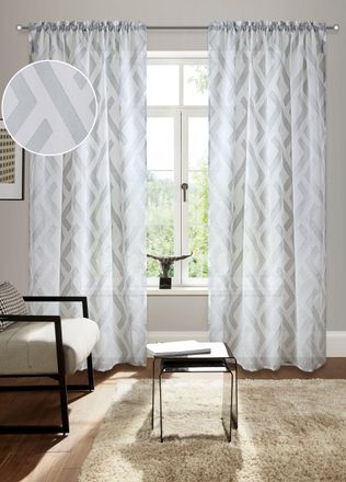 Bruno Banani Gardine »Lynn« Stangendurchzug 1 Stk. tlg. schöner Schal, Scherli, zeitlos und modern