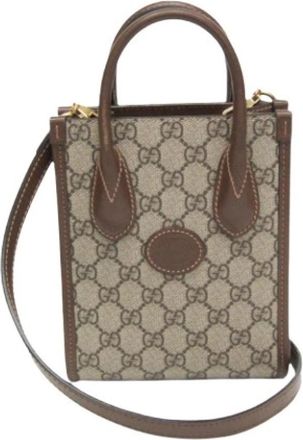 Gucci Pre-owned Mini Bag - Dames - Vintage Mini Tas - Bruin - ONE Size - Leer - Vintage
