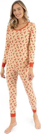 Leveret Womens Cotton Matching Family Pajamas, Wild Canvas Prints in Fox at Nordstrom, Size X-Small