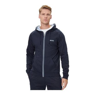 HUGO BOSS Heren, Sweatshirts & Hoodies, Blauw, Maat: M Katoen