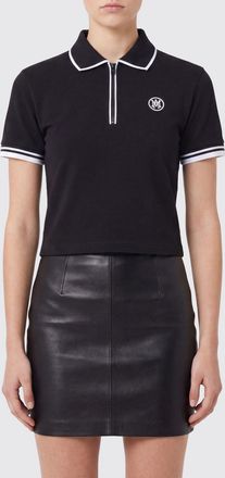 Amiri Polo slim fit in misto cotone con zip e monogramma