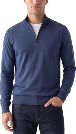 Raffi Jersey 1/4-Zip Mock Neck Sweater