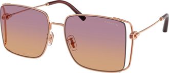 Coach Sunset Peach Gradient Square Ladies Sunglasses HC7174D 933178 59