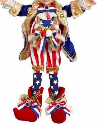 Mark Roberts Flag Bearer Elfin Small 14.5 In Blue