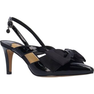J. Rene&eacute; Morigen Slingback Pointed Toe Pump in Black at Nordstrom, Size 10.5