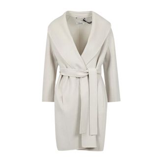 Max Mara Dames, Mantels, Beige, Maat: S Wol