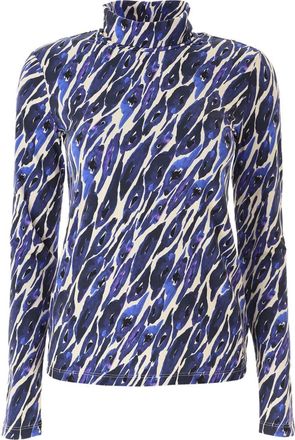 Caliban Fantasia Blouse - Dames - Blouses - Blauw - M - Katoen - Overhemden