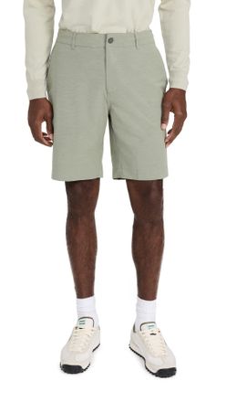 Faherty Mens Belt Loops All Day Shorts - green - 34
