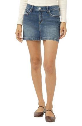 Silver Jeans Co Elyse Denim Miniskirt in Corydon at Nordstrom, Size 30