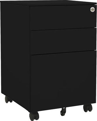 vidaXL Armario Archivador Acero Negro 39x45x60 Cm Vidaxl