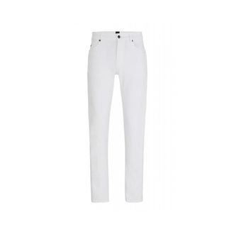 HUGO BOSS Jeans, Heren, Wit, W40, Slim-fit Jeans