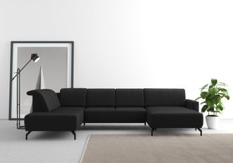 Sit&more Wohnlandschaft »Bailando U-Form« wahlweise mit Kopfteilverstellung und Vorziehsitz, motorisch