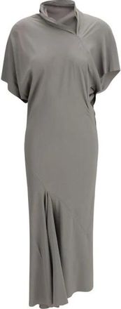 Rick Owens Vestido Casual de Acetato - Dresses - Mujer - Gris - M