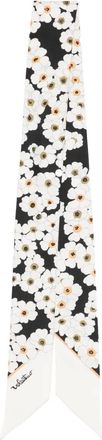 Valentino Garavani Sjaal met bloemenprint - Zwart