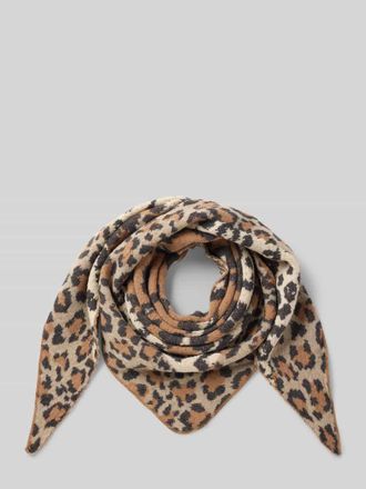 Kurt Beines Schal im Animal-Look Modell Soft Leo Triangular in Beige, Größe 1