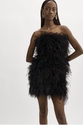 LaMarque Triana | Feather Dress in Black at Nordstrom, Size Xx-Small