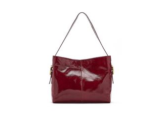 Hobo Render Shoulder Shoulder Womens Handbags Granite Gloss, Leather/Nubuck/Polyester