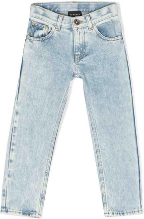 Versace Light blue stretch denim cotton versace jeans