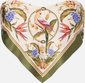 Farm Rio Strilitiza printed bandeau bikini top