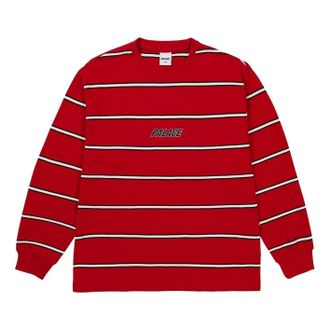 Palace Duo Stripe T-Shirt Racey Red P31ES033