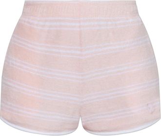 Sporty & Rich Shorts uit de Riviera-collectie - Dames - Bermuda - Roze - XS - Katoen - Korte Broeken