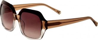 Kate Young for Tura Womens K574-BUR-54 K574 54 BUR Avery Sunglasses - Dark Red - One Size