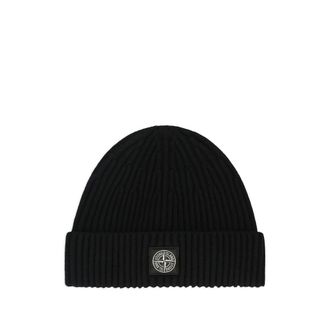 Stone Island Compass-patch Knit Beanie