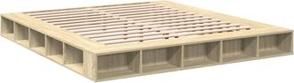 vidaXL Vidaxl - Estructura De Cama Madera De Ingenier&iacute;a Roble Sonoma 200x200 Cm