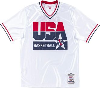 Mitchell & Ness T-shirt Team USA Patrick Ewing 1992 - Bianco