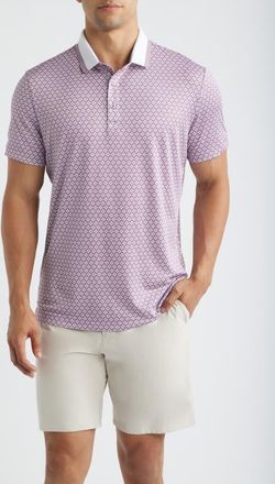 Redvanly Duncure Performance Polo in Lilac at Nordstrom, Size Xx-Large
