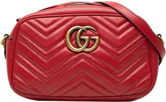 Gucci Pre-owned Gucci Small GG Marmont Matelasse Leather Crossbody Ladies QU6YLOYYL933PB5J