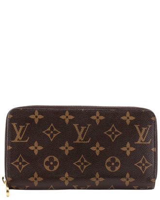Louis Vuitton Brown Monogram Canvas Zippy Wallet (Authentic Pre-Loved)