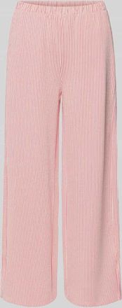 Vila Wide Leg Hose mit elastischem Bund Modell STRIPLO in Rot, Gr&ouml;&szlig;e XL