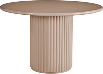 Vente-Unique Mesa de comedor redonda para 4 personas en MDF - Marr&oacute;n - TAMARZO