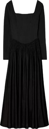 Tory Burch Corset Jurk - Dames - Casual kleedjes - Zwart - XS - Leer - Kleedjes