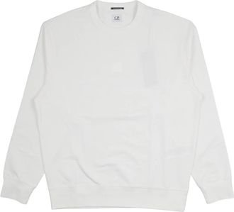 C.P. Company Logo Patch Crewneck Sweatshirt - Heren - Sweatshirts - Wit - XL - Hoodies & sweatvesten