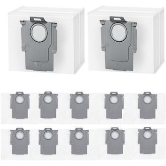 OEM Paquete De 12 Bolsas Para Aspiradoras Robot Roborock Q5+, Q5 Max+, Q5 Duoroller+, Q5 Pro+, Q7+ Max+/m5+/l5+, Q8 Max+, S8+, S8 Pro Ultra, S7 Maxv/max U