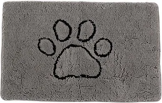 OEM Alfombrilla De Ba&ntilde;o Absorbente Y Antideslizante, Felpudo, Con Estampado De Huellas De Perro, Felpudo Lavable, 50 X 80 Cm, Gris