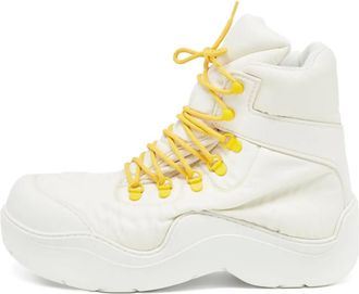 Bottega Veneta Stivali Puddle Bomber - Bianco