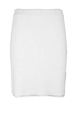 Antonino Valenti High Waist Wool Skirt - White