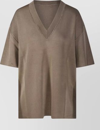 Ami short-sleeve v-neck sweater